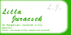 lilla juracsek business card